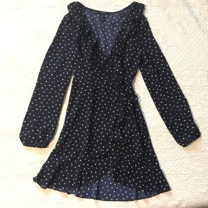 Forever21 Navy Blue Wrap Dress